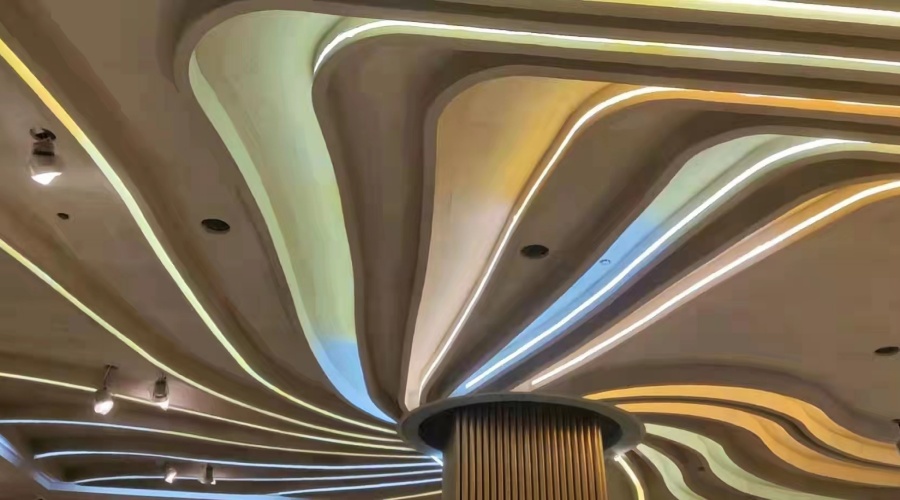 湖南懷化美美酒店定制GRG吊頂，飾紀上品經(jīng)得起考驗