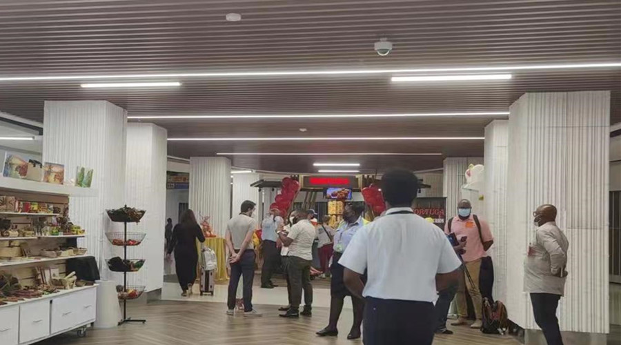 牙買加機場仿竹排GRG造型 牙買加機場仿竹排GRG造型