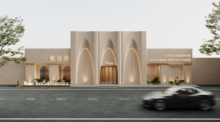 廣州悅自在美學(xué)空間GRC門頭造型項目 廣州悅自在美學(xué)空間GRC門頭造型項目