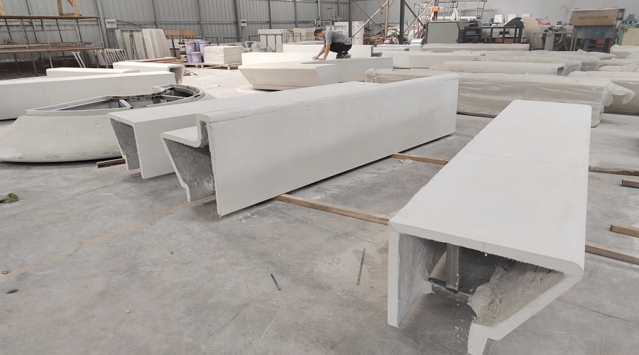 浙江實驗小學UHPC坐凳樹池產品 浙江實驗小學UHPC坐凳樹池產品