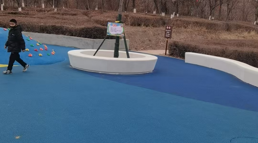 新疆體育公園GRC坐凳樹池造型工程案例