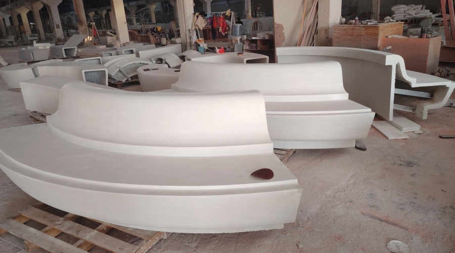 福建紫陽隱翠公館UHPC坐凳 福建紫陽隱翠公館UHPC坐凳